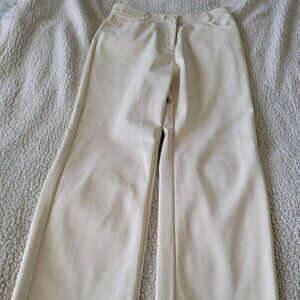 Lucy Paris size medium faux cream colored leather pants